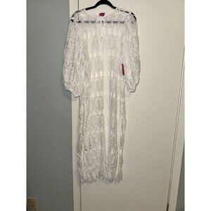 NWT Buddy Love Pamela Eyelet Maxi Dress White Size Large